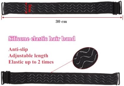 Wig Cap with Drawstring & Wig Grip Band for Lace Front Wigs, Non Slip Breathable Semi Spliced Cap, Secure Fit for All Wig Types, Comfortable for Daily Wear (5x5) - Image 4
