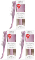 Tangle Teezer Chrome Ultimate Detangler Brush for Wet & Dry Hair, Eliminates Knots & Reduces Breakage for Straight to Curly Hair Types, Mauve (Pack of 3) by TangleTeezer
