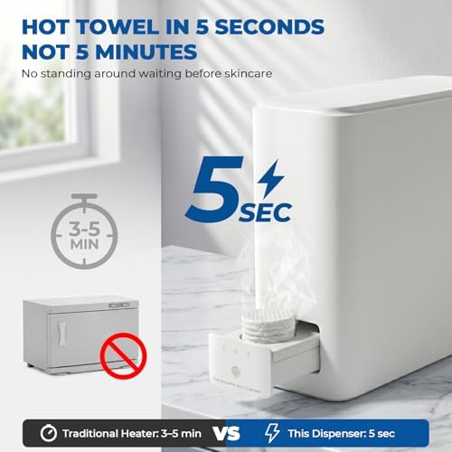 Hot Towel Dispenser for Face, One-Touch Spa Comfort with Smart Voice Alerts - Image 3