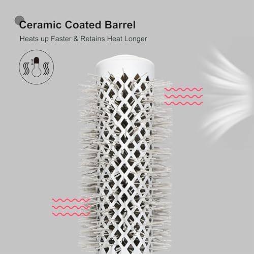 EAGLE FORTRESS Innovative Bristle Ceramic + Ionic Round Brush –Thermal Barrel – Fast-Drying Blowout Brush -32 - Image 2