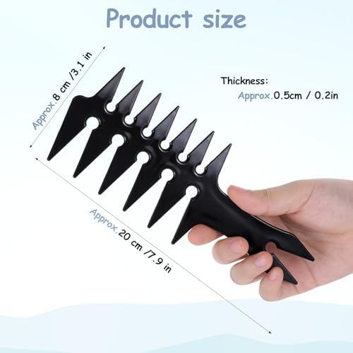 Hair Wide Tooth Comb - Double Sided Detangling Comb for Men's Hairstyling - Image 2