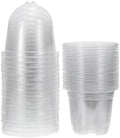 PATIKIL Nursery Pots with Humidity Dome, 20 Sets 3.5" Plastic Gardening Pot Planting Container Cups Plant Starting Pots with Drainage Holes, Transparent by PATIKIL