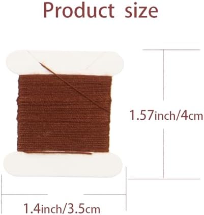20 Pieces Hair Extension Clips, Light Brown Wig Clip with Needle and Thread - Image 3