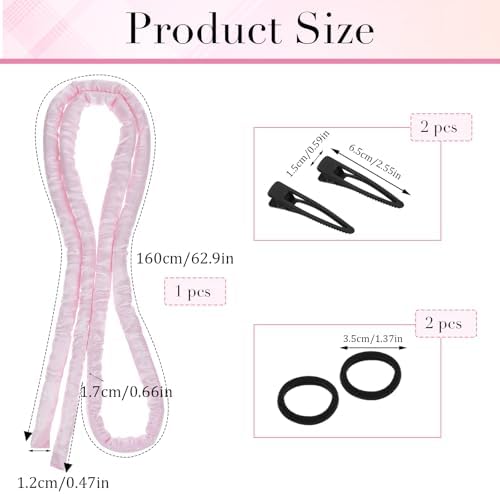 Heatless Curling Rod Headband, Overnight Heatless Hair Curler - Image 3