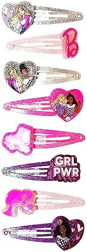 LUV HER Barbie Hair Clips for Girls Snap Clips 8 Pack Multi Color Ages 3+ - Image 6