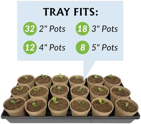 Jiffy Seed Starter Tray with Humidity Dome - Lightweight Propagation - 10 Pack - Plastic - Image 5