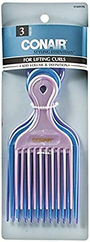 Conair 14493z 3 Piece Pro Styling Hair Lift Combs, 3.2 Ounce by conair