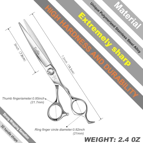 High-end Professional Extremely Very Sharp Barber Hair Cutting Scissors Hairdresser Shears For Hair 6.5 Inch Haircut Scissor Made Of Stainless Steel Alloy For Hairdressing Salon and Home Use - Image 2