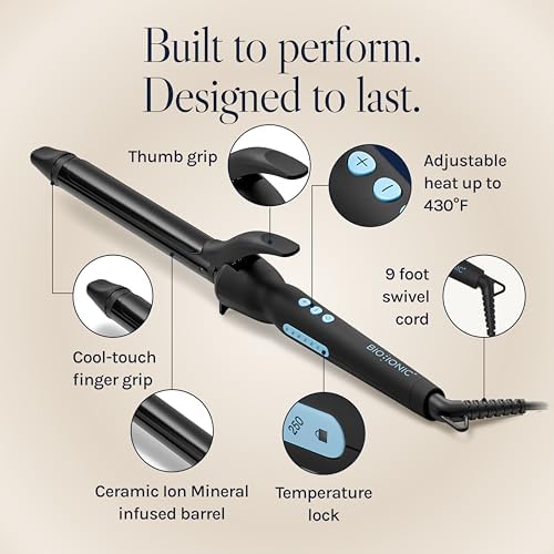 Bio Ionic Long Barrel Curling Iron, Moisture Heat Technology & NanoIonic MX - Image 4