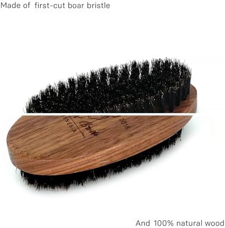 Walnut Wood Boar Bristle Beard Brush for Men - Image 3