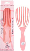 Nature Spell FlexiFlow Detangling Hair Brush, Flexible Strands, Pink by NatureSpell