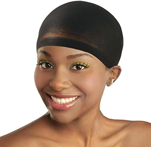 DONNA Wig Caps for Women 2 Pack, Breathable Nylon Stocking Cap, Black - Image 2