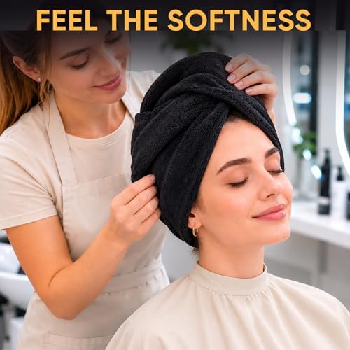 TEAWOO Hair Towels 3 Pack, Microfiber Towels, 16x27IN - Image 4