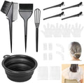 19PCS Hair Dye Kit, Hair Coloring Supplies Set with 3 Brushes, Collapsible Bowl, 4 Clips, 4 Ear Muffs, 2 Gloves, 2 Shawls, 2 Shower Caps – Reusable Home & Salon Hair Color Tools by Unknown