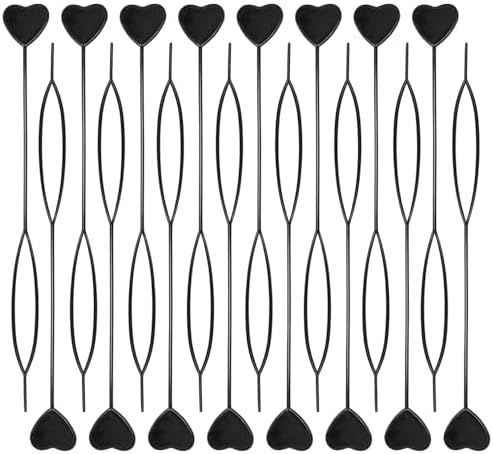 16PCS Quick Topsy Tail Hair Beader Kit – Automatic Bead Loading Tool, Braiding Loop Threader, Ponytail Maker for Girls Kids Hair Styling and Plait Accessories (black) by Unknown