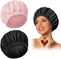 Edoneery Shower Caps for Women Reusable Waterproof, Shower Hair Cap by Edoneery