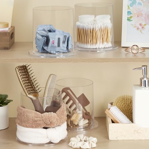 STORi Bella 2-Pack Headband and Scrunchie Holder | Clear Plastic Organizer Display Stand | Holds Hair Ties, Accessories, and Jewelry | Made in USA - Image 6