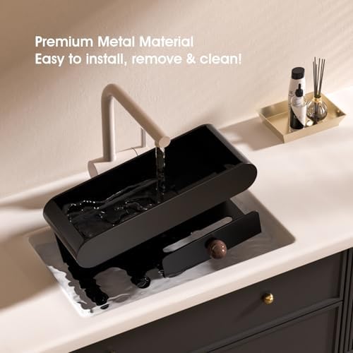 Universal Hair Dryer Holder, Hair Tool Organizer with Shelf for Bathroom, Hair Accessories Organizer for Blow Dryer, Curling Iron, Straightener - Image 6