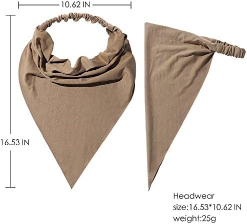 Vercret Hair Scarf Headband for Women,Boho Bandana Pretied Elastic Kerchief - Image 6