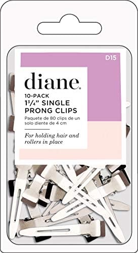 Diane Single Prong Hair Styling Clips for Pin Curls, Securing Rollers, Holding Hair in Place, Rust-Proof, 1.75 Inches, 80 Count Pack - Image 4
