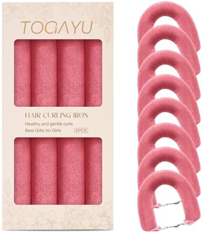 Heatless Curls Overnight Hair Care Set - Jumbo Velvet Hair Curlers by TogayuSelected