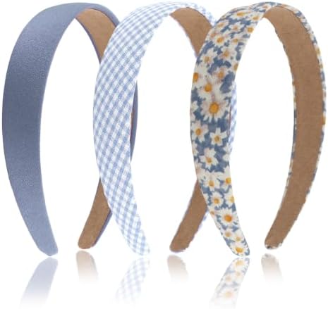 Headbands for Women & Girls, 3 Pack Non Slip Wide Trendy Headbands by Uintoon