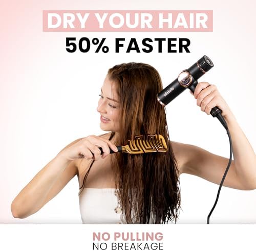 ELLA BELLA® Detangling Hair Brush Set, Vented Fast Dry Blow Drying Brush - Image 2