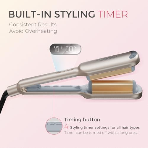 Curling Iron Hair Crimper Waver, TYMO ROVY Beach Waves Hair Curler - Image 6