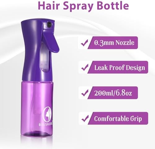 BRUSHZOO Hair Brush Set for Women All Hair Detangling Styling, Purple - Image 2