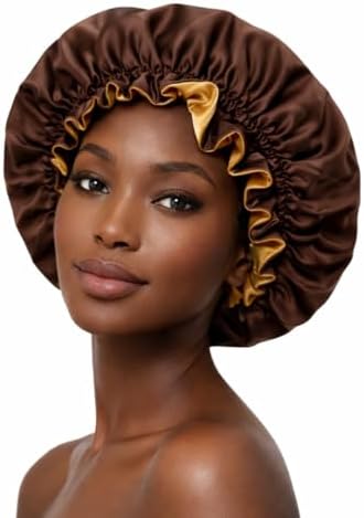 Silk Satin Hair Bonnet for Sleeping Reversible by PrettyRobes