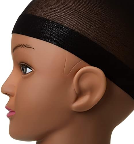 Red by Kiss Stocking Jumbo Wig Caps - 2PCS Black - Image 5