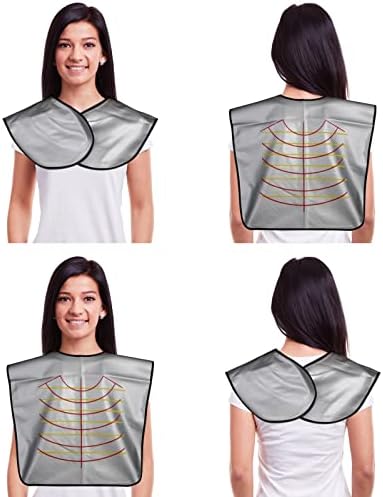 Professional Salon Cape Waterproof Hair Styling Hair Cutting Collar Stylist Magnetic Cover Hairdressing Shampoo Hair Dye Shawl Barber Shop Essentials (White) - Image 3