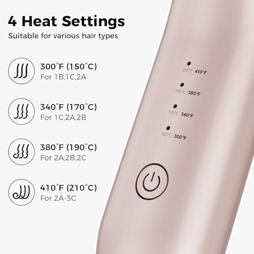 CARESKY® Cordless Curling Iron Brush 1‑1/2" Reduce Frizz for 1B-3C Curls - Image 3