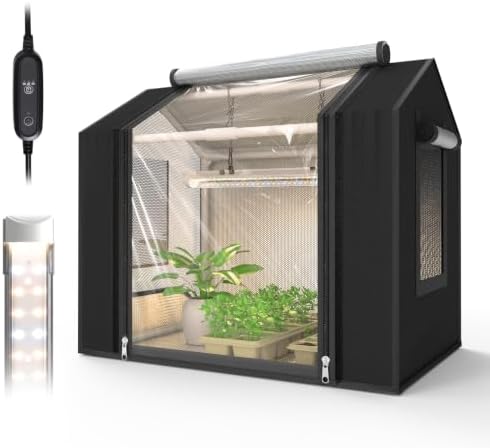 Bstrip Small Greenhouse, GM3 Indoor Greenhouse with Grow Light, Auto Timer by Bstrip