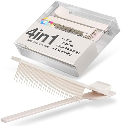 ColorBow Teasing Clip Comb (5 Pack) Teasing Comb, Coloring Styling Tools - Hairstylist Must Haves for Highlights balayage board Companion Ombré Trimming & Cutting - Flat Iron Attachment Clip on by ColorBow%C2%AE