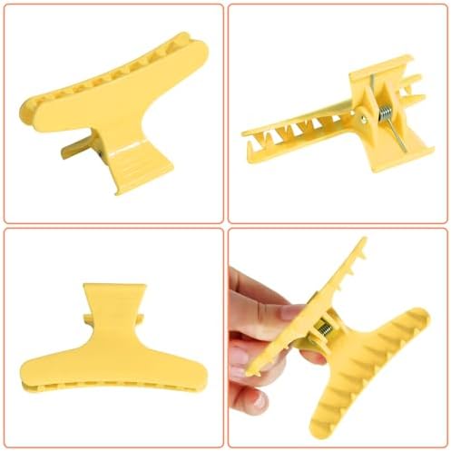 Ondder 12 Pack Butterfly Hair Clips for Styling Sectioning Pro Salon Butterfly Plastic Claw Clips Hair Styling Clip Barber Clips for Cutting, Coloring Hair, Hair Accessories for Women Girls - Image 6