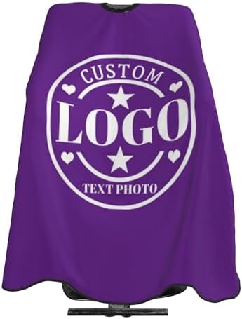Custom Barber Cape Customized Haircut Capes Logo Text Photo Salon Hairdressing Apron for Home and Barbershop by Custom