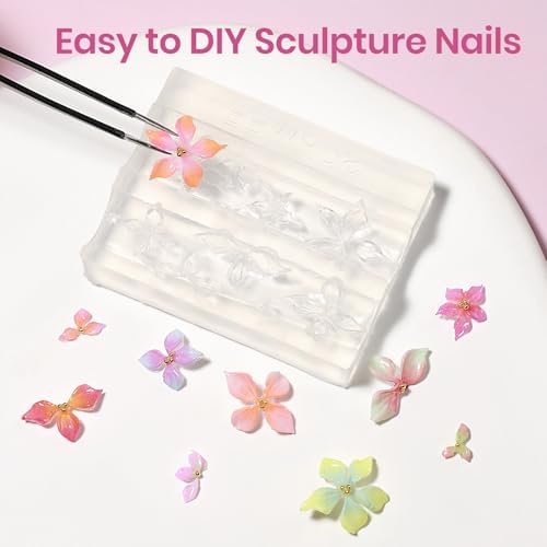 3D Nail Gel Sculpting Gel 4 Colors 3d Gel Nail Art Non Stick Hand Solid Builder Gels Home Manicure, Nail Salon, Nail Charms, Solid, Extension, Carving, Molding Hard Gels - Image 5