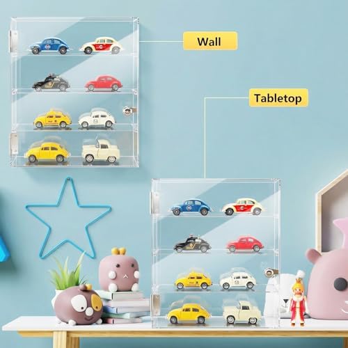 Acrylic Display Case with Lock – Acrylic Storage Chest for Figures, Collectibles, Jewelry, Expensive Items & More – Secure and Organized Storage (3.7" Adjustable) - Image 6