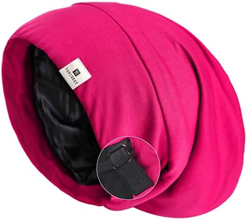 YANIBEST Slouchy Beanie Hat Satin Lined Sleep Cap Chemo Headwear Caps by yanibest