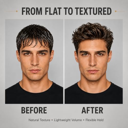 Texture Comb for Men & Women, Root-Lifting Hair Shaping Tool with Wide Spacing Teeth, Lightweight ABS Grip for Fringe Control and Natural Layer Definition (Black) - Image 2