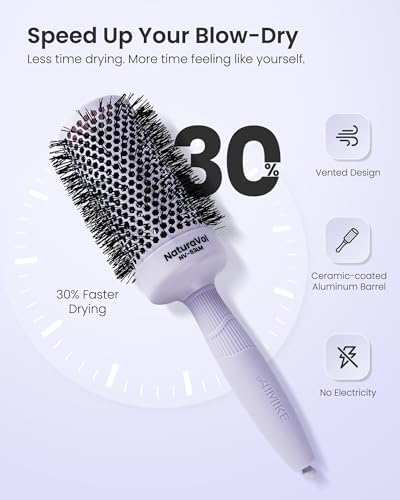 AIMIKE NaturaVol Round Brush Set for Blow Out, (1.3/1.7/2.1 Inch Barrel) - Image 5