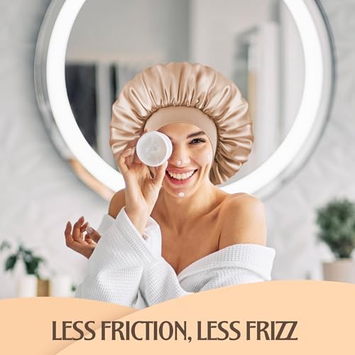 VarCozy Satin Bonnet for Sleeping, Double Layer Hair Bonnets for Women - Image 7