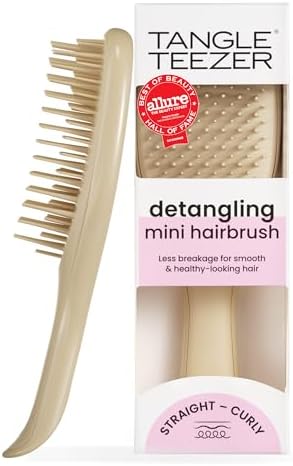 Tangle Teezer Ultimate Detangler Mini Hair Brush, Oat Cream by TangleTeezer
