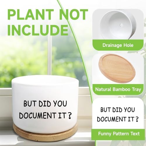 Office Desk Shelf Decor, Ceramic Succulent Plant Pot (Plants Not Included) - Image 2