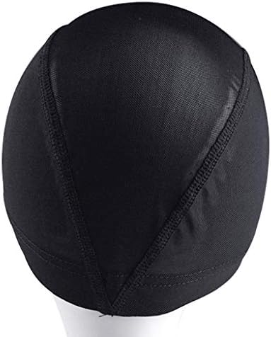 Tayfremn 12pcs Dome Caps, Mesh Dome Wig Cap Black Elastic Wig Caps Stretchable Spandex Dome Caps Breathable Nylon Light Hair Mesh Net for Men Women Wigs Making - Image 5