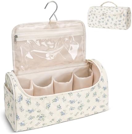 Quilted Hair Tools Travel Bag, Cute Portable Organizer Case with Hanging Hook, Compatible with Dyson Airwrap Styler,Hair Curler Accessories by idoltimes