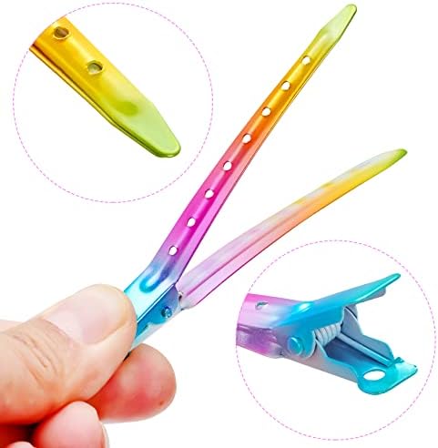 Bantoye 24 Packs Duck Bill Clips 3.35 Inch Metal Alligator Clip, Rainbow - Image 3