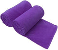 JML Microfiber Bath Towels, 2 Pack, 30" x 60", Violet by JML