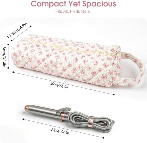 Hollow Bow Hair Tools Bag Compatible with Dyson Airwrap Shark FlexStyle - Image 2